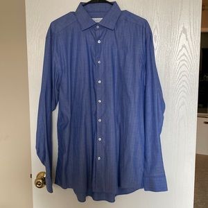 Blue Michael Strahan Dress Shirt